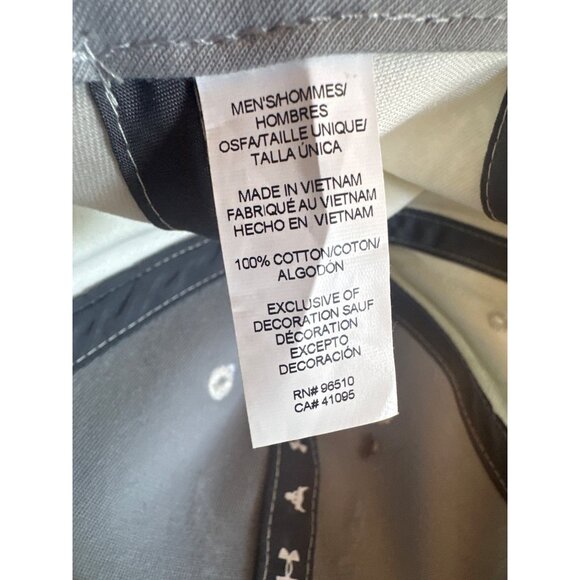 Under Armour Project Rock Adjustable Cotton Cap Mens Beige - Picture 5 of 5